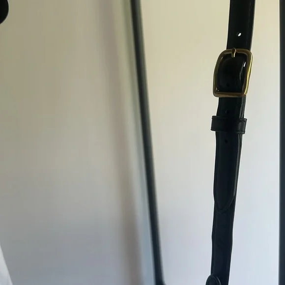 COACH Black Leather Shoulder Bag